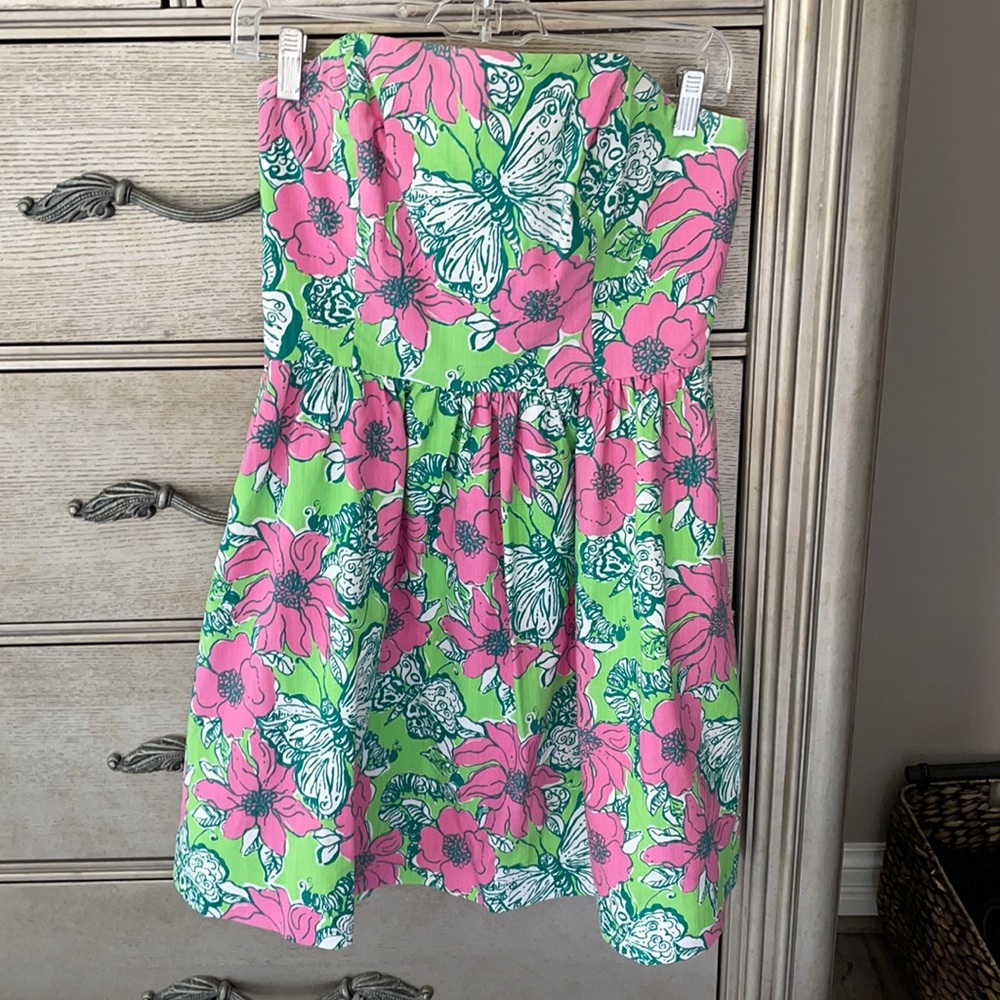 Lilly Pulitzer size 6 strapless dress